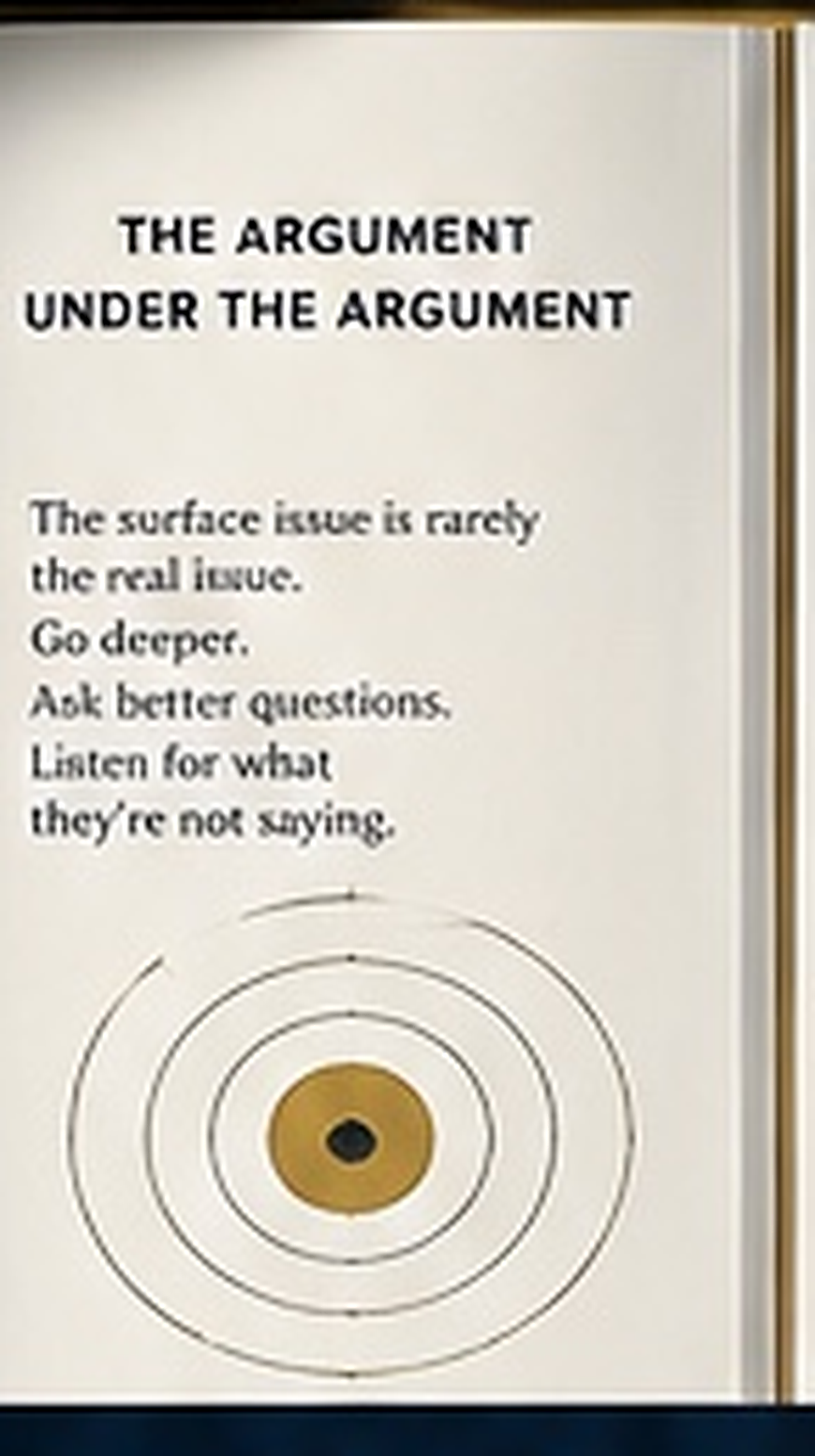 A visual prompt for finding the real issue