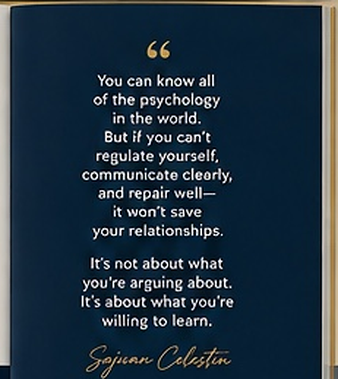 A closing statement from the visual development
