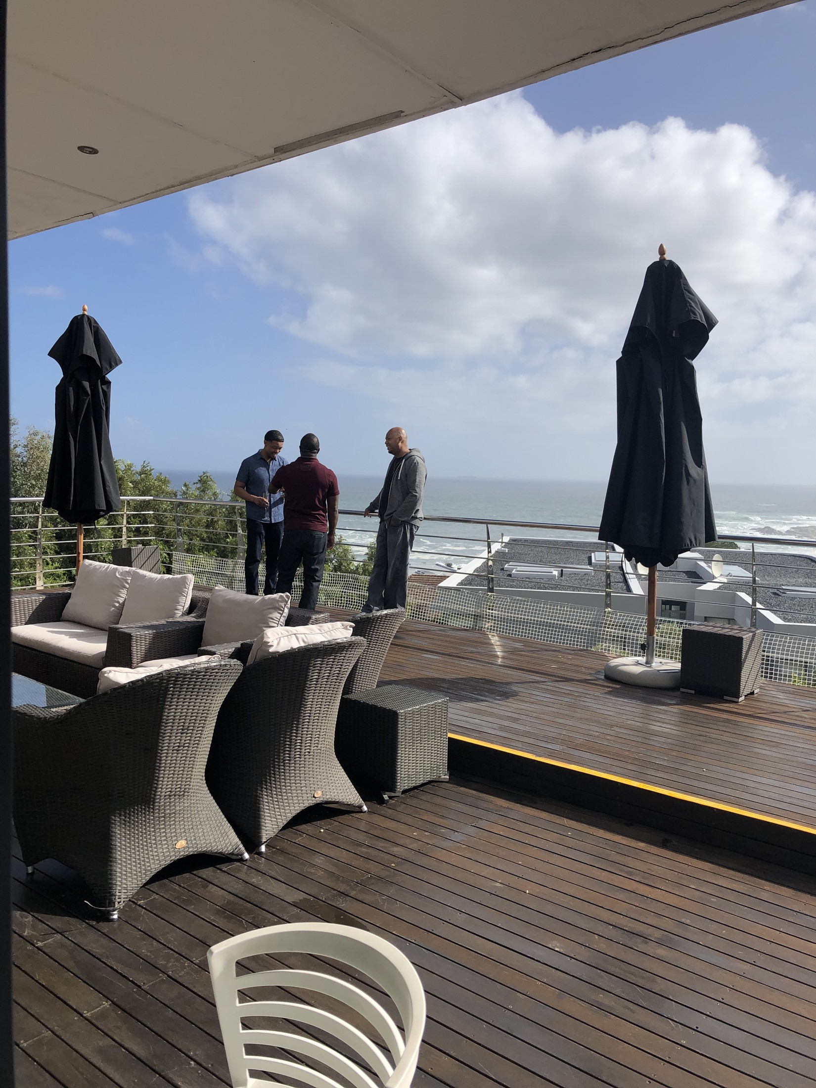 The ocean-facing Cape Town villa on arrival day